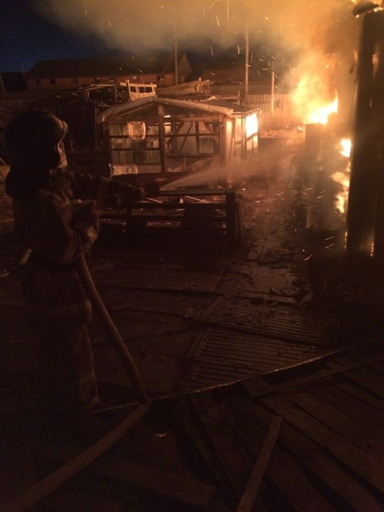 Пожар в Киренском районе